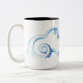 Blue Octopus Coffee Mok (Links)