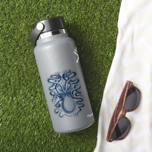 Blue Octopus Graphic  Tekening Sticker (HydroFlask Insitu)