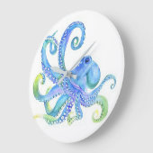 "Blue Octopus" Grote Klok (Hoek)