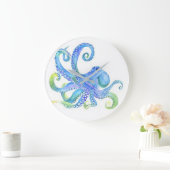 "Blue Octopus" Grote Klok (Huis)