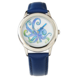 "Blue Octopus" Kind Horloge