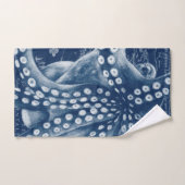 Blue Octopus Map Chic Bad Handdoek (Handdoek)