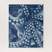 Blue Octopus  Map Chic Legpuzzel (Verticaal)