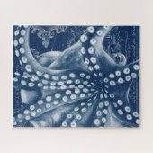 Blue Octopus  Map Chic Legpuzzel (Horizontaal)