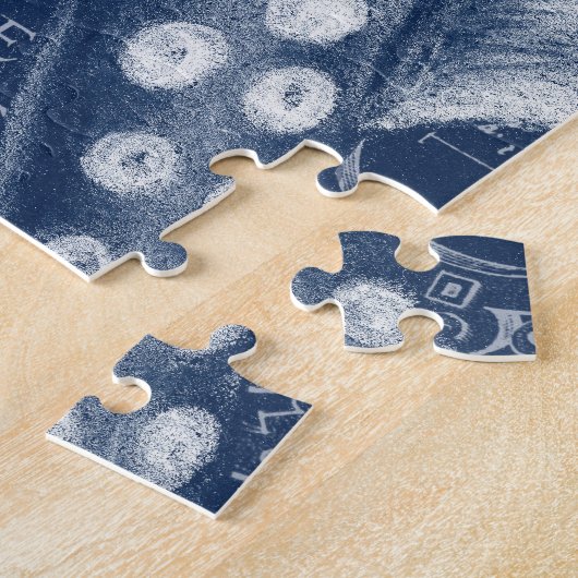 Blue Octopus  Map Chic Legpuzzel (Zijkant)