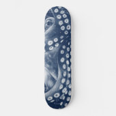 Blue Octopus  Map Chic Persoonlijk Skateboard (Voorkant)