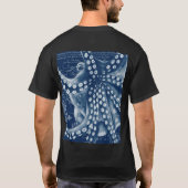 Blue Octopus  Map Chic T-shirt (Achterkant)