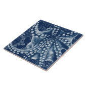 Blue Octopus Map Chic Tegeltje (Zijkant)