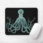 Blue Octopus Mousepad Muismat (Met muis)