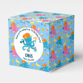 Blue Octopus Onder het Zee Boy Verjaardagsfeest Bedankdoosjes