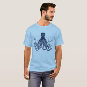 Blue Octopus T-Shirt (Voorkant volledig)