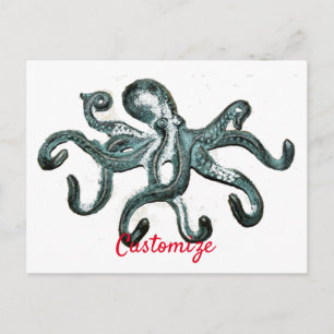 Blue Octopus Thunder_Cove Briefkaart