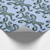 Blue Octopus Thunder_Cove Cadeaupapier (Hoek)