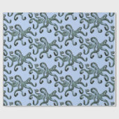 Blue Octopus Thunder_Cove Cadeaupapier (Vlak)