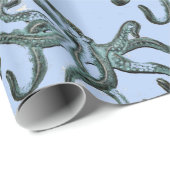 Blue Octopus Thunder_Cove Cadeaupapier (Rol Hoek)