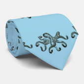 Blue Octopus Thunder_Cove Car Stropdas (Opgerold)