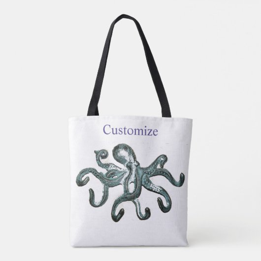 Blue Octopus Thunder_Cove Leggings Tote Bag (Achterkant)