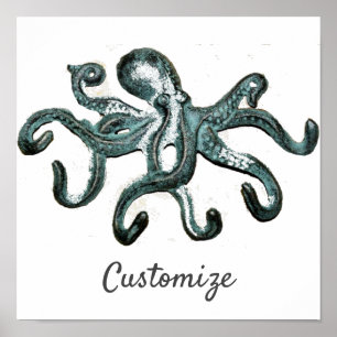 Blue Octopus Thunder_Cove Poster