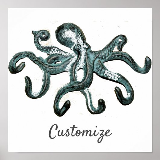 Blue Octopus Thunder_Cove Poster (Voorkant)