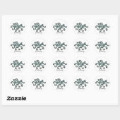 Blue Octopus Thunder_Cove Ronde Sticker (Vel)