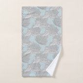 Blue Oerwoud Tiger Pattern Bath Towel Set Bad Handdoek (Handdoek)