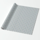 Blue Oerwoud Tiger Pattern Cadeaupapier (Uitgerold)