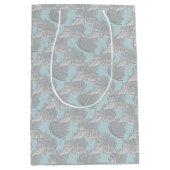 Blue Oerwoud Tiger Pattern Medium Gift Bag Cadeauzakje (Voorkant)