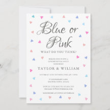 Blue Of Roze Hartjes Geslacht Reveal Feest