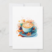 Blue Oh Baby A Baby is het brouwen van koffie Baby Kaart (Achterkant)