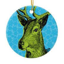 Blue Oh Deer Kerstversiering
