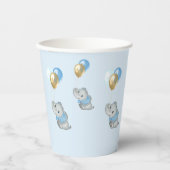 Blue Olifant Bekers baby shower (Voorkant)