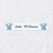 Blue Olifant Naamlabels voor Kinderkleding School Labels (Design 1)
