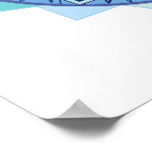 Blue OM Mandala Poster (Hoek)