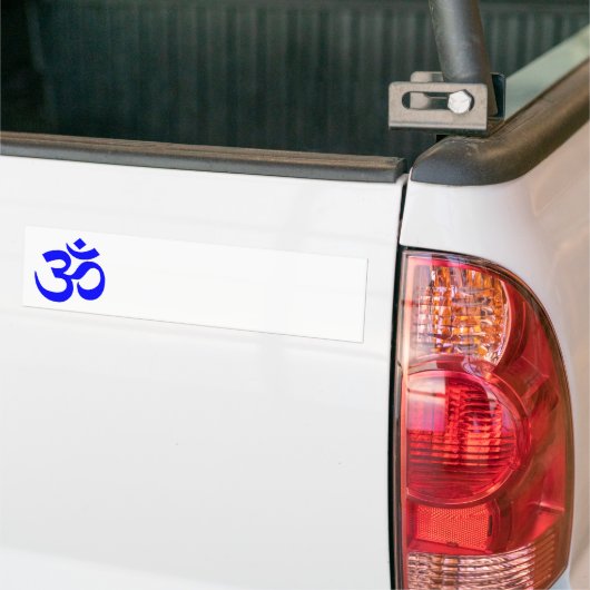Blue Om Symbol Bumpersticker (Op Truck)