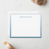 Blue Ombre 2 grenst aan professioneel modern Notitiekaartje (Voorkant / Achterkant in situ)