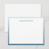 Blue Ombre 2 grenst aan professioneel modern Notitiekaartje (Voorkant / Achterkant)