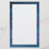 Blue-Ombre Abstract | Turquoise Blauwgroen Violet Briefpapier (Voorkant)