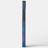 Blue Ombre Abstract | Turquoise Blauwgroen Violet  Case-Mate iPhone Case (Achterkant / Links)