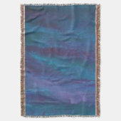 Blue-Ombre Abstract | Turquoise Blauwgroen Violet  Deken (Voorkant Verticaal)