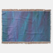 Blue-Ombre Abstract | Turquoise Blauwgroen Violet  Deken (Voorkant)