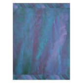 Blue Ombre Abstract | Turquoise Blauwgroen Violet  Tafelkleed (Voorkant)