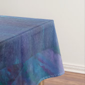 Blue Ombre Abstract | Turquoise Blauwgroen Violet  Tafelkleed (Voorbeeld)