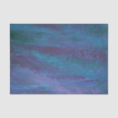 Blue-Ombre Abstract | Turquoise Blauwgroen Violet Tissuepapier (Voorkant)