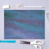 Blue-Ombre Abstract | Turquoise Blauwgroen Violet Tissuepapier (Craft)