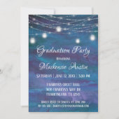 Blue-Ombre-Afstuderen | Turquoise Violet Paarse Kaart (Voorkant)