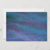 Blue-Ombre-Afstuderen | Turquoise Violet Paarse Kaart (Achterkant)