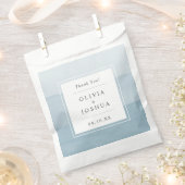 Blue Ombre Bedankt voor je huwelijk Bedankzakje (Geknipt)