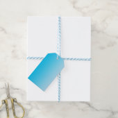 Blue Ombre Cadeaulabel (Met Touw)
