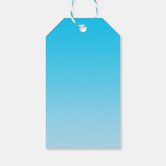Blue Ombre Cadeaulabel (Achterkant)