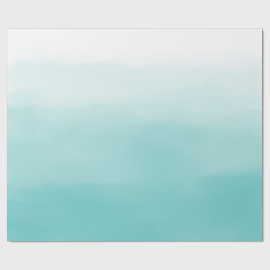 Blue Ombre Cadeaupapier (Vlak)